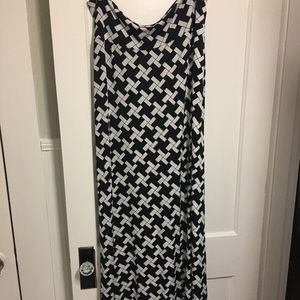 Long Skirt with Fold Over Band